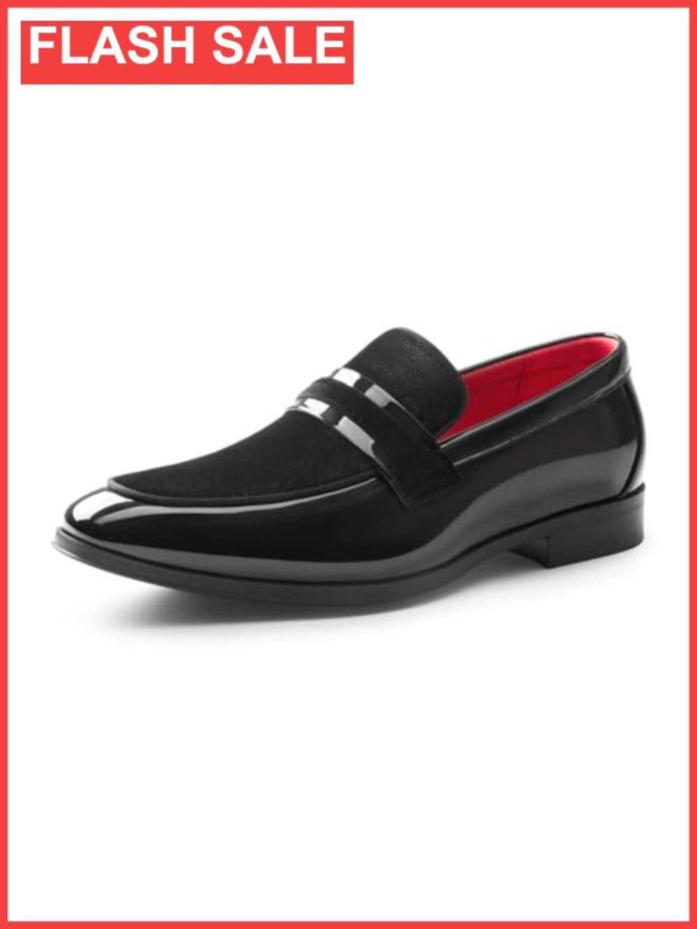 Men's Tuxedo Loafers Slip-On Dress Shoes Faux Leather Formal
